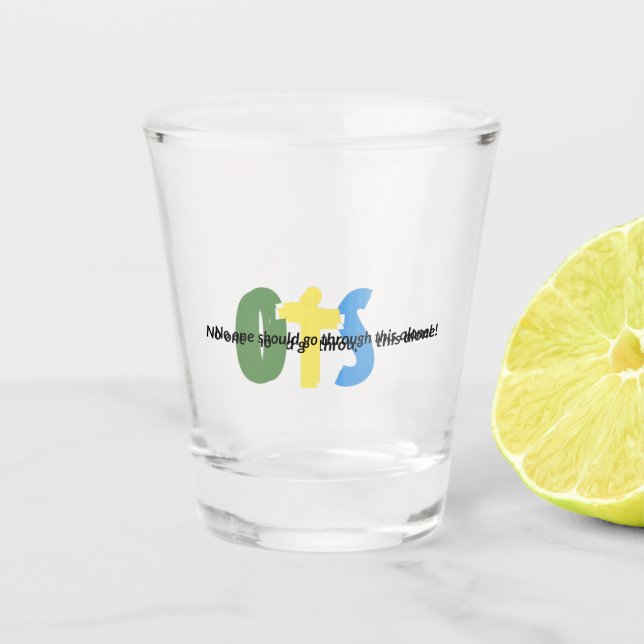Vaso De Chupito OTS: vidrio de disparo (Anverso)