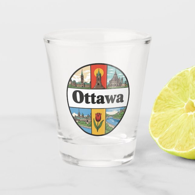 Vaso De Chupito Ottawa Canada Travel (Anverso)