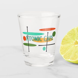 Vaso De Chupito Ovalos y líneas retro