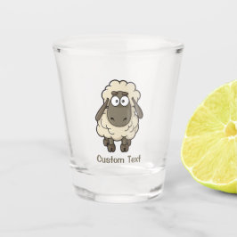 Vaso De Chupito Oveja Personalizado Beige