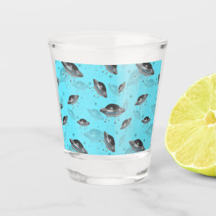 Vaso De Chupito OVNI azul