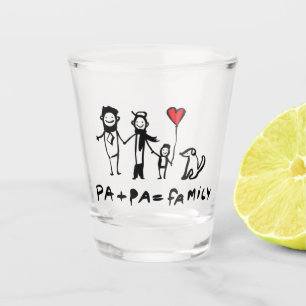 Vaso De Chupito Pa + Pa = Familia