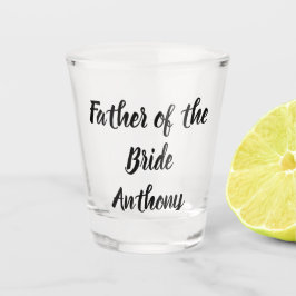Vaso De Chupito Padre de la novia Boda de regalo de nombre persona