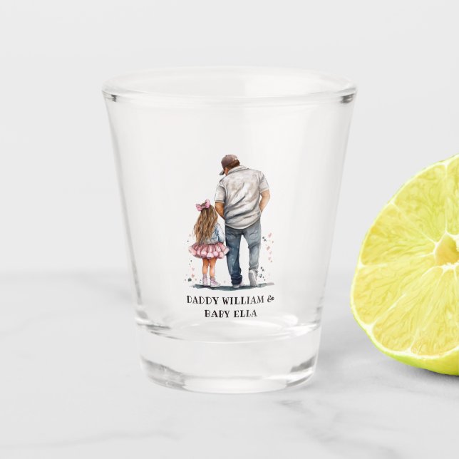 Vaso De Chupito Padre e hija personalizados (Anverso)