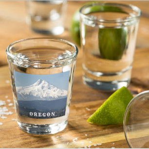 Vaso De Chupito Paisaje del Monte Hood de Oregon