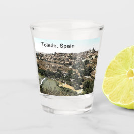 Vaso De Chupito Paisaje ilustrado de Toledo, España