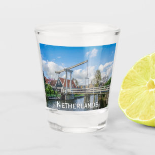 Vaso De Chupito Países Bajos: puente de madera levantado por los P