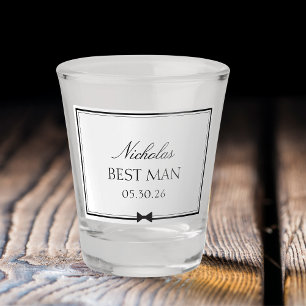 Vaso De Chupito Pajarita Clásica Personalizada Mejor Amigo