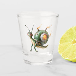 Vaso De Chupito Pájaro caracol steampunk cósmico – Criatura de sue