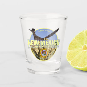 Vaso De Chupito Pájaro y flor de estado de New México