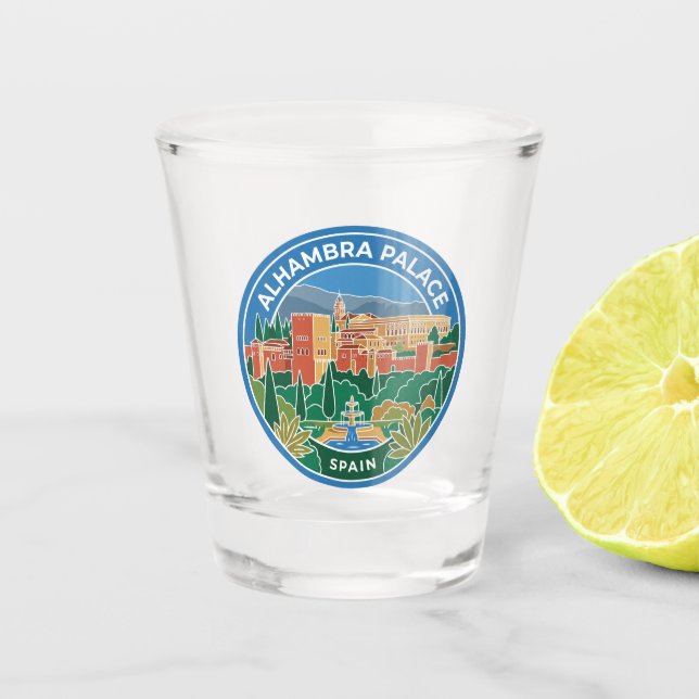 Vaso De Chupito Palacio Alhambra España (Anverso)