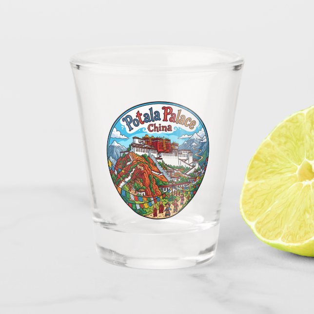 Vaso De Chupito Palacio Potala China (Anverso)
