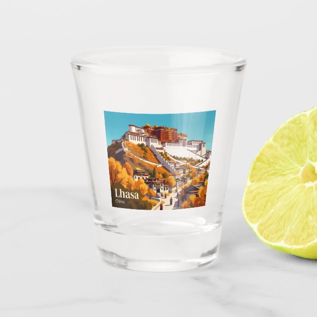 Vaso De Chupito Palacio Potala China (Anverso)