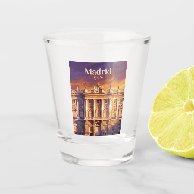 Vaso De Chupito Palacio Real de Madrid España (Anverso)