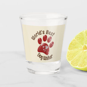Vaso De Chupito Palas de mejor perro de mundo Imprimir Mascota peq