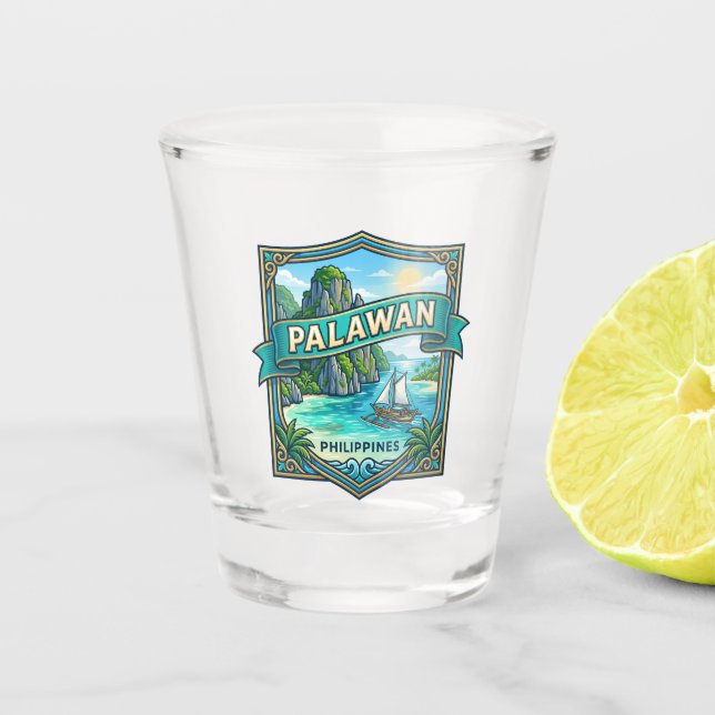 Vaso De Chupito Palawan Filipinas Filipinas (Anverso)