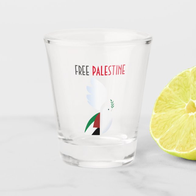 Vaso De Chupito Palestina Libre (Anverso)