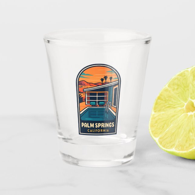 Vaso De Chupito Palm Springs California (Anverso)