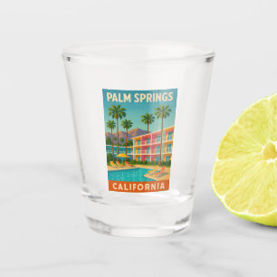 Vaso De Chupito Palm Springs California Motel Retro Vintage Travel