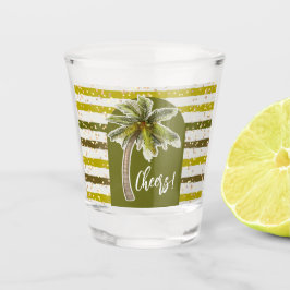 Vaso De Chupito Palm Tree Tropical