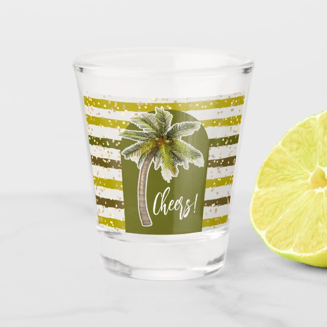 Vaso De Chupito Palm Tree Tropical (Anverso)