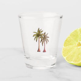 Vaso De Chupito Palm Treles Tropicales Verano sencillo