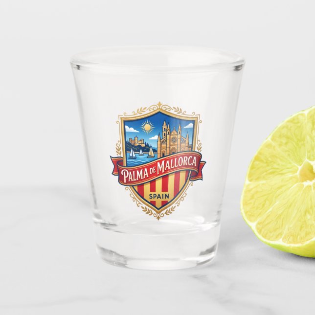 Vaso De Chupito Palma de Mallorca España (Anverso)