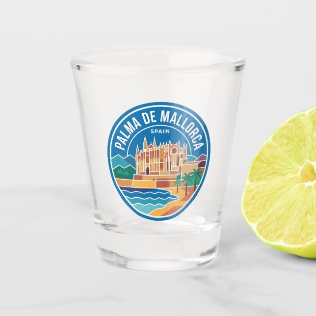 Vaso De Chupito Palma de Mallorca España (Anverso)