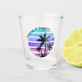 Vaso De Chupito Palmeras Glass Alabama Glasses Giggles