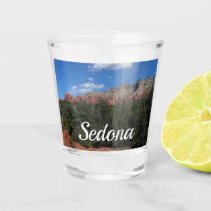 Vaso De Chupito Panorama de rocas rojas en Sedona Arizona