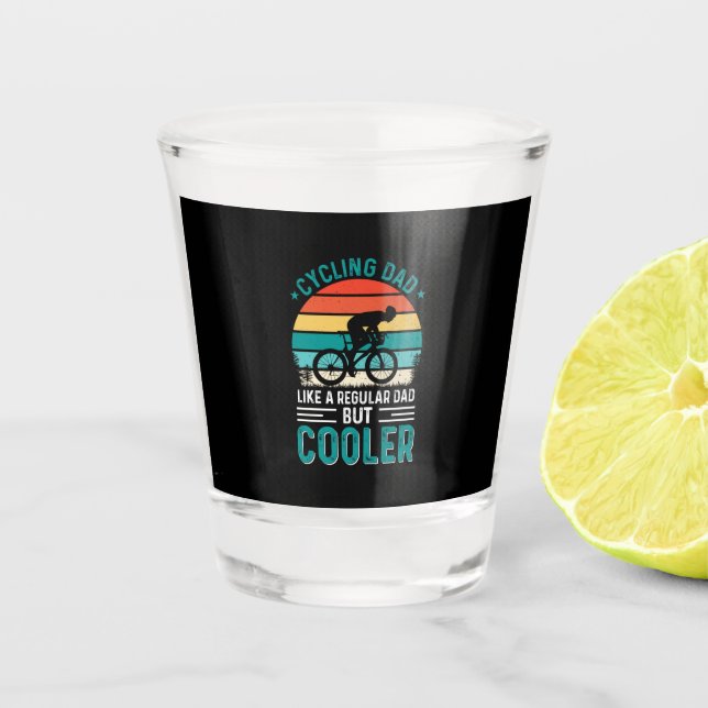 Vaso De Chupito Papá ciclista (Anverso)