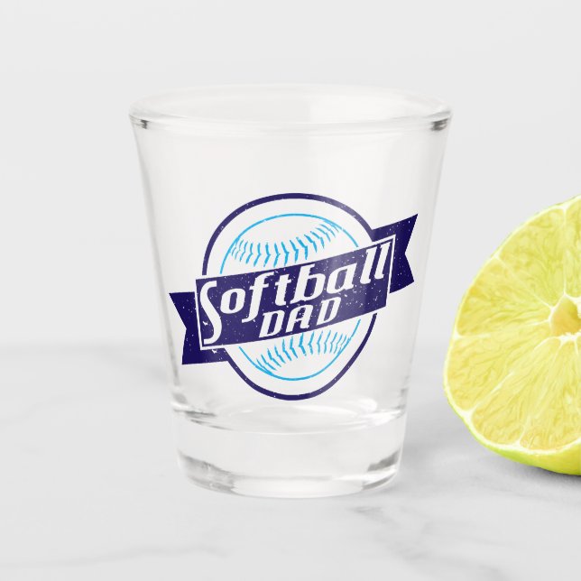 Vaso De Chupito Papá del Softbol (Anverso)