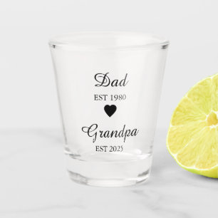 Vaso De Chupito Papá está. Y el abuelo. - Regalo de año Personaliz