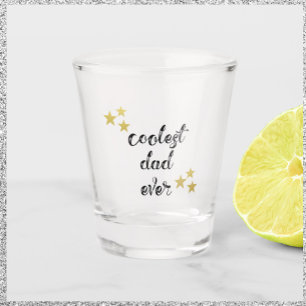 Vaso De Chupito Papá negro y dorado más frio que nunca le disparar