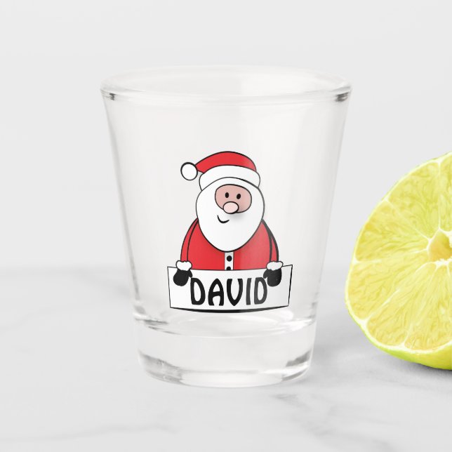 Vaso De Chupito Papá Noel personalizado (Anverso)