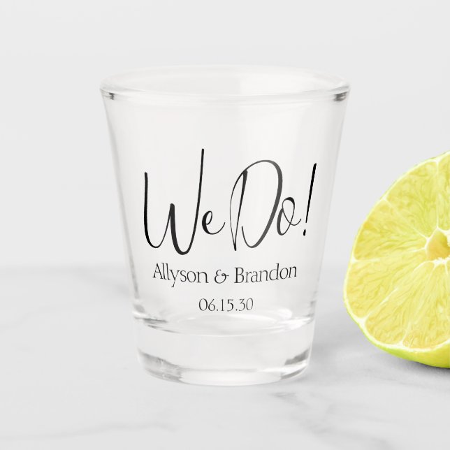 Vaso de chupito para boda (Anverso)