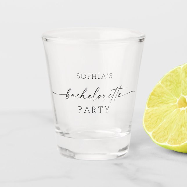 Vaso de chupito para despedida de soltera (Anverso)