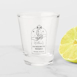 Vaso de chupito para despedida de soltera con cart
