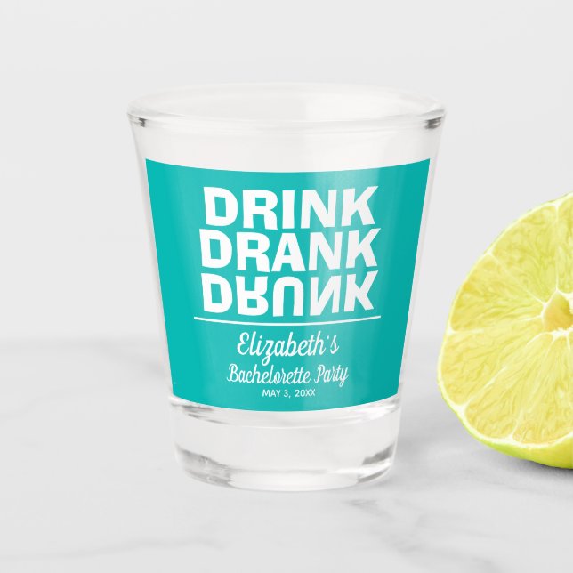 Vaso de chupito para despedida de soltera con Drin (Anverso)
