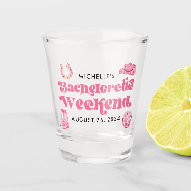 Vaso de chupito para despedida de soltera Last Dis (Anverso)