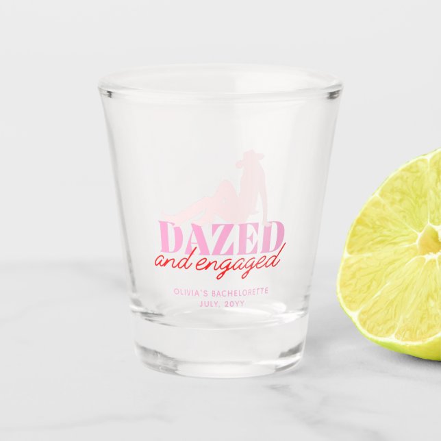 Vaso de chupito para despedida de soltera Pink Daz (Anverso)