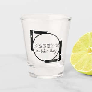 Vaso de chupito para despedida de soltero con logo