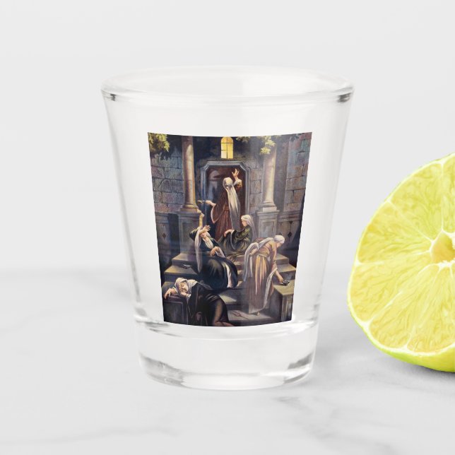 Vaso De Chupito Parable de las Diez Vírgenes (Anverso)