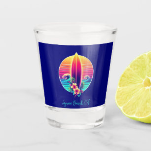 Vaso De Chupito Paraíso de Surfboard Sunset