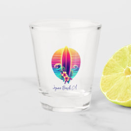 Vaso De Chupito Paraíso de Surfboard Sunset