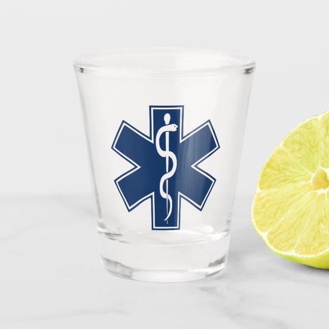 Vaso De Chupito Paramédico EMT el ccsme (Anverso)