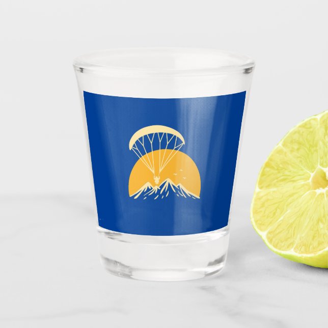 Vaso De Chupito Paramotor retro (Anverso)