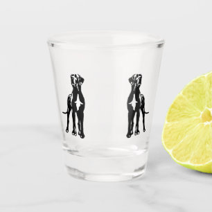 Vaso De Chupito Pareja de Gran Danés