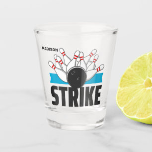 Vaso De Chupito Paro de Bowling con nombre personalizado