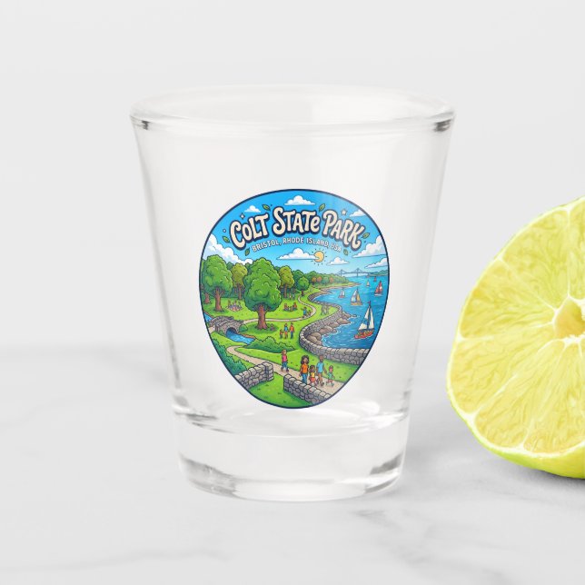Vaso De Chupito Parque Estatal Colt EE. UU. (Anverso)